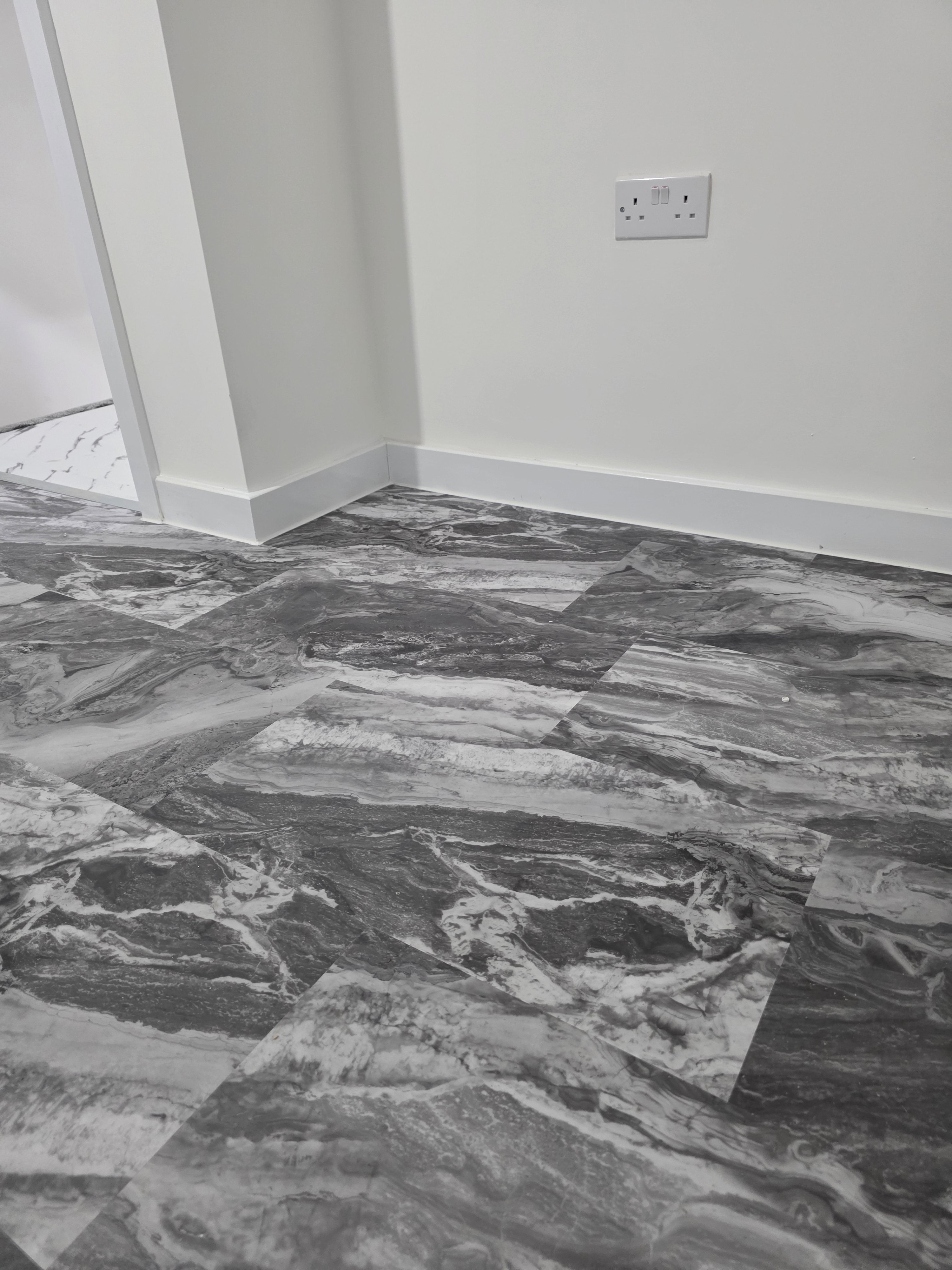 Dark Grey Marble stone effect SPC 9MM