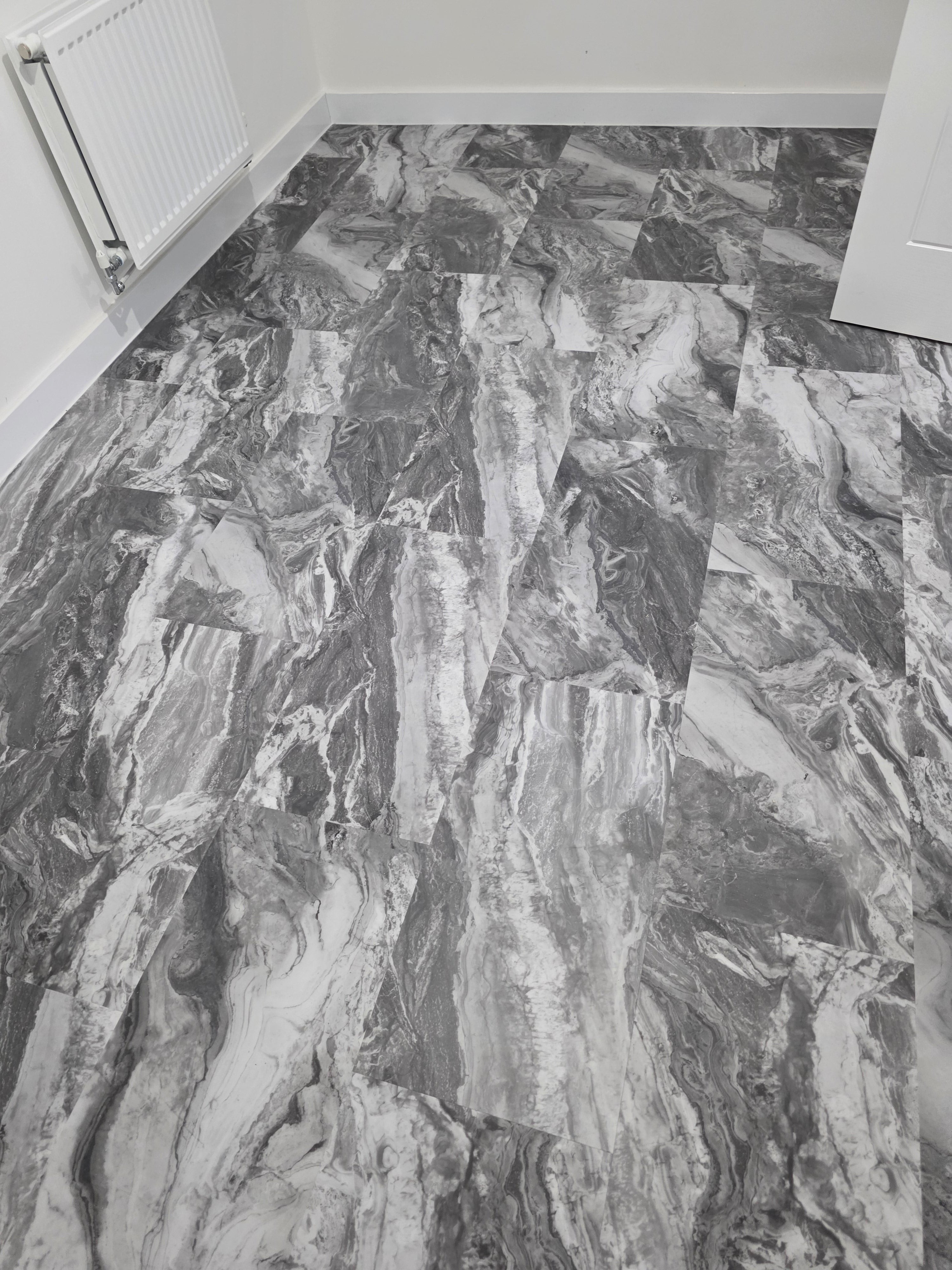 Dark Grey Marble stone effect SPC 9MM