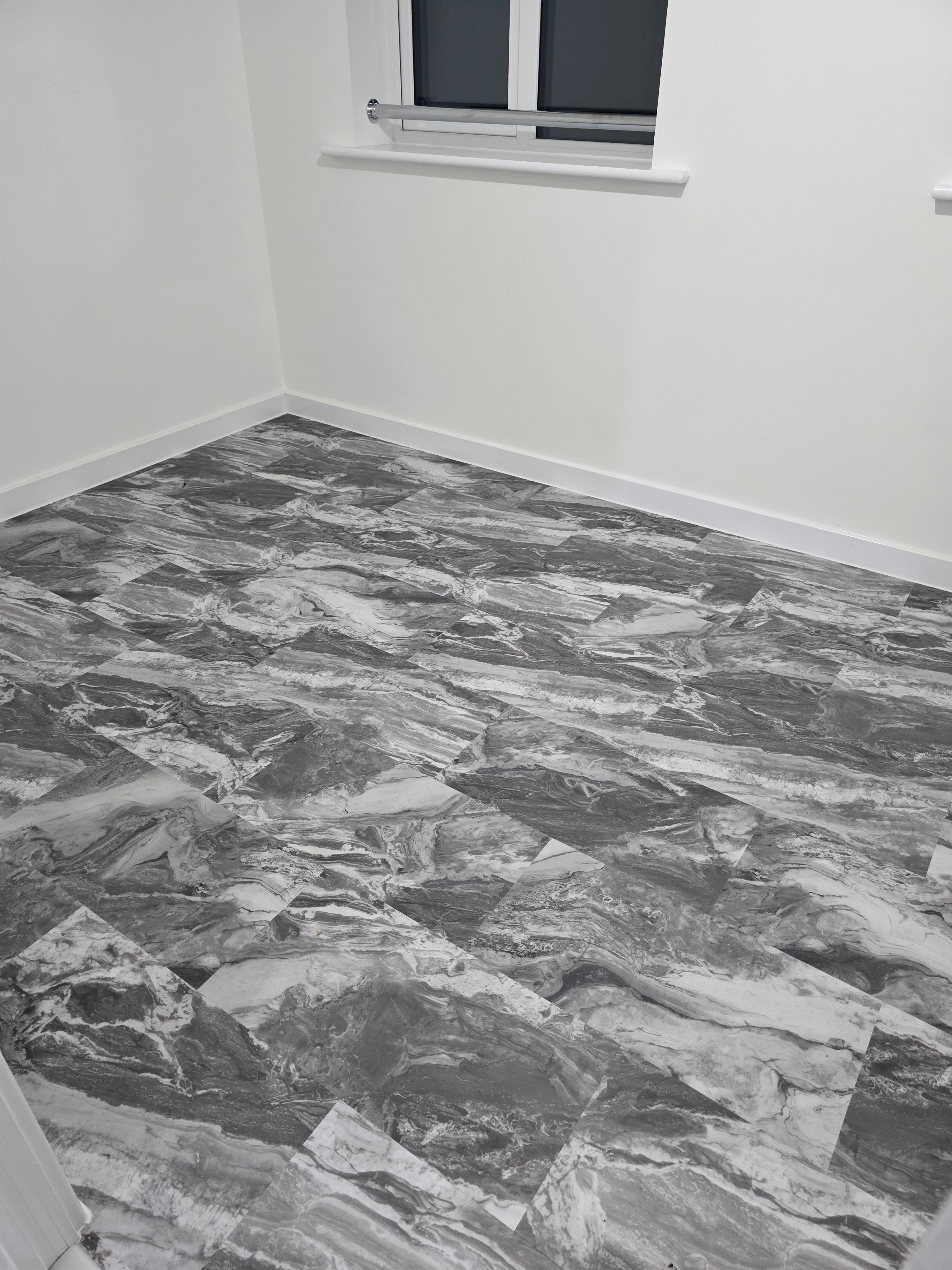 Dark Grey Marble stone effect SPC 9MM