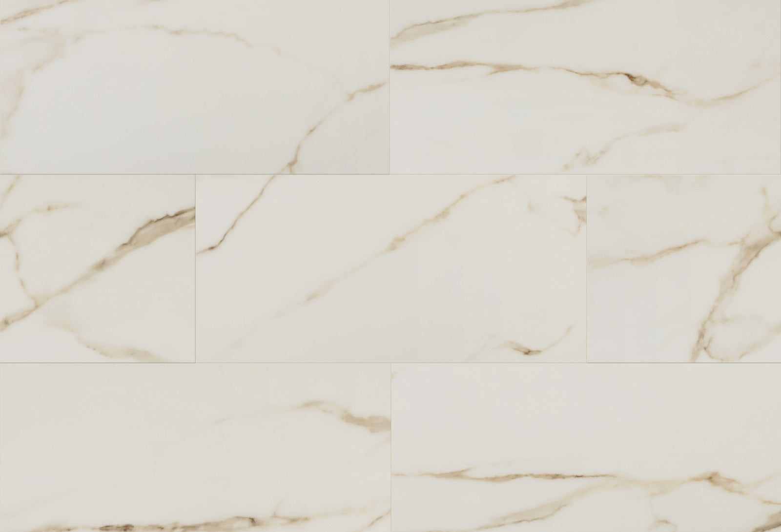 White Marble (yellow/gold veins) stone effect SPC 9MM