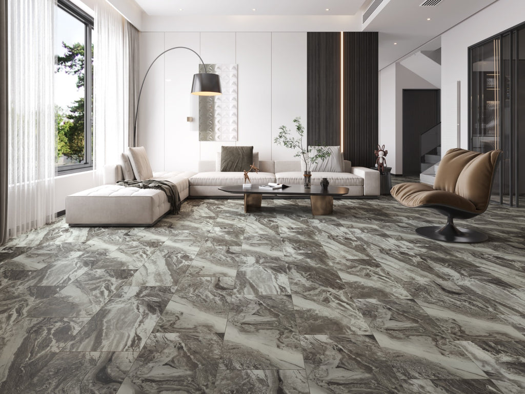 Dark Grey Marble stone effect SPC 9MM