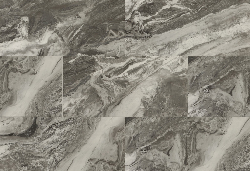Dark Grey Marble stone effect SPC 9MM