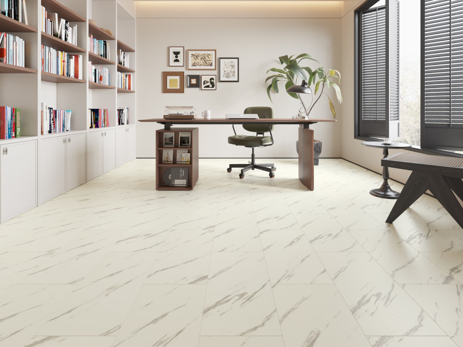White Marble stone effect 9MM