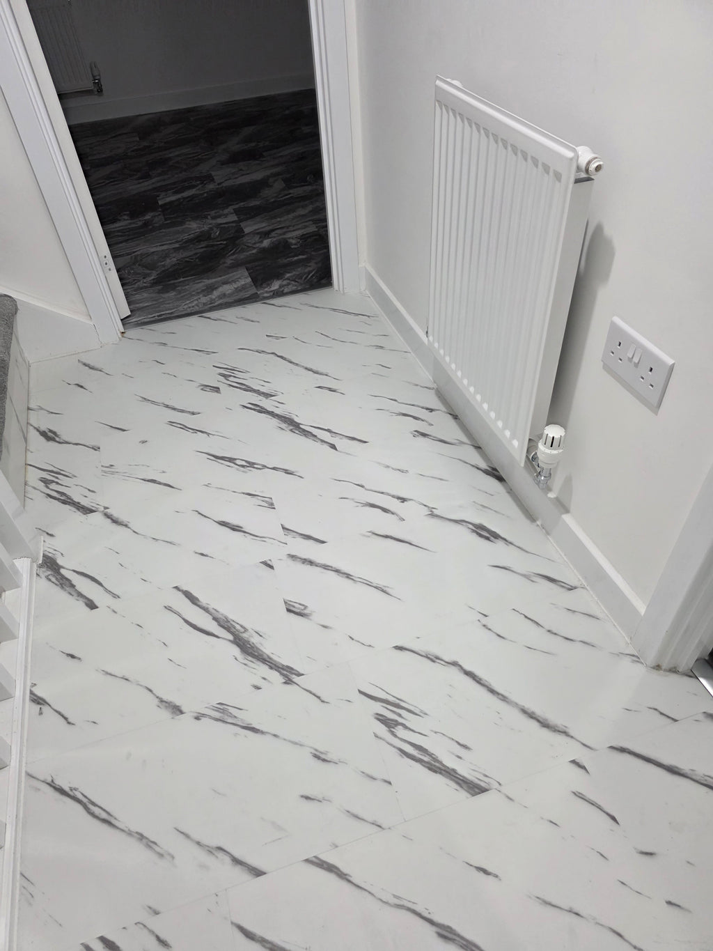 White Marble stone (black veins)