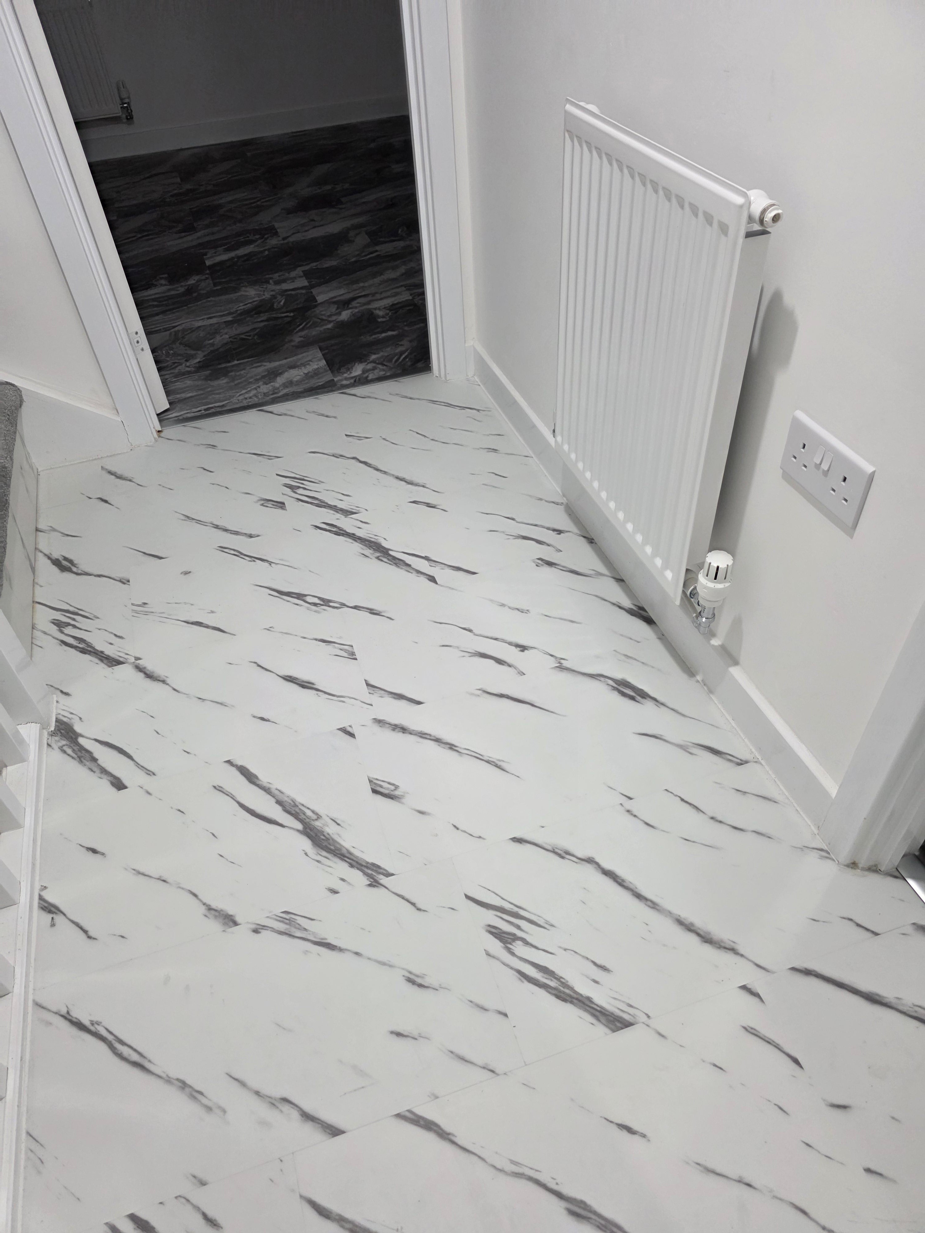 White Marble stone (black veins)